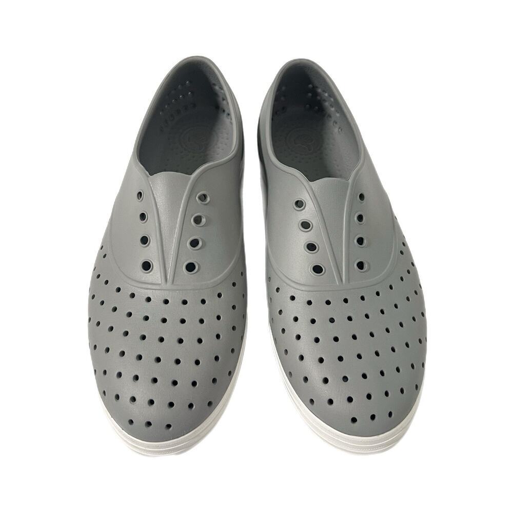 Native Shoes Women's Jefferson Flax Gray White Size 9 NEW